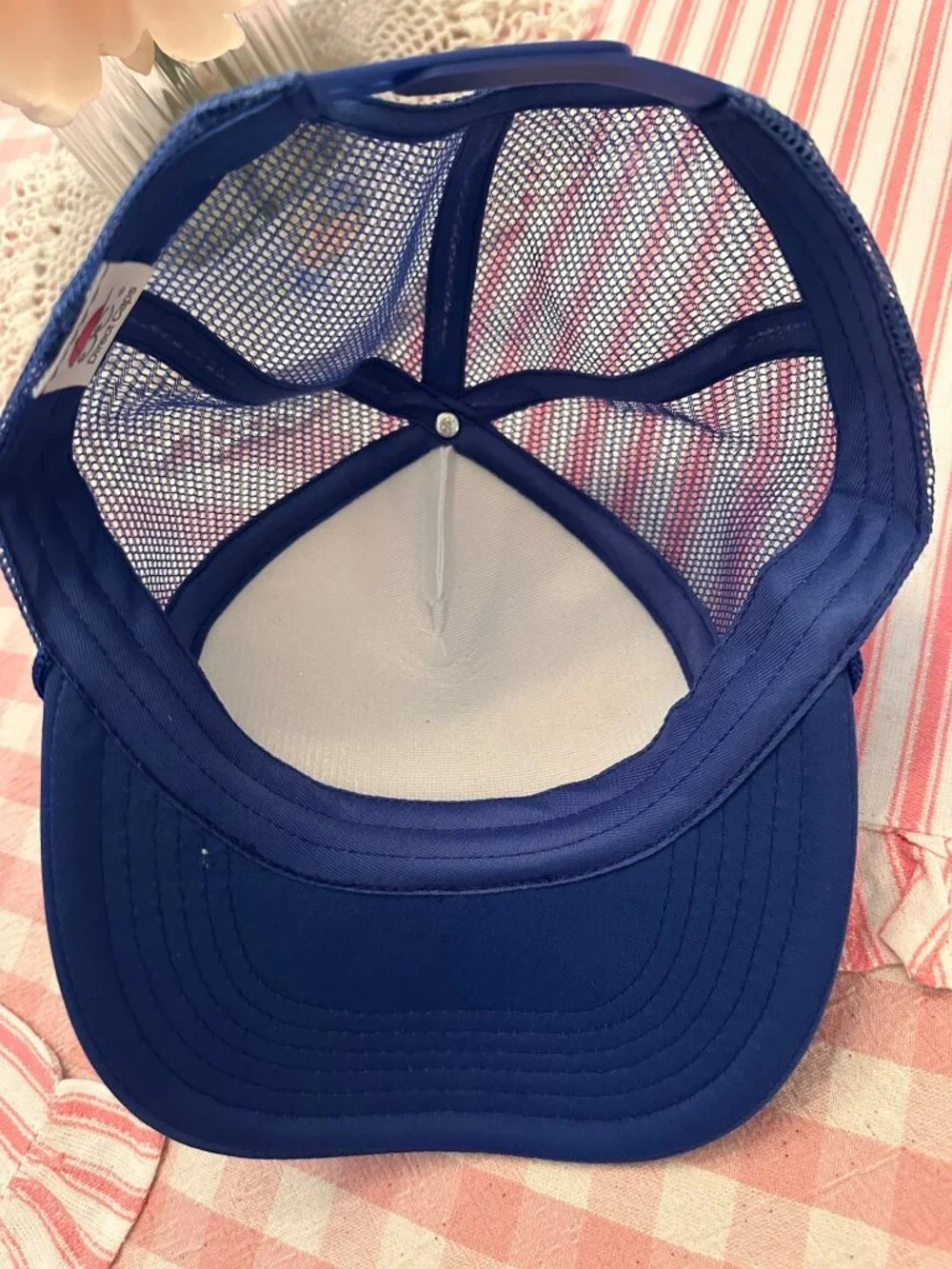 TIN CUP Mountain Whiskey Blue and White Trucker Hat